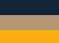 Dark Navy/ Cream/ Light Gold